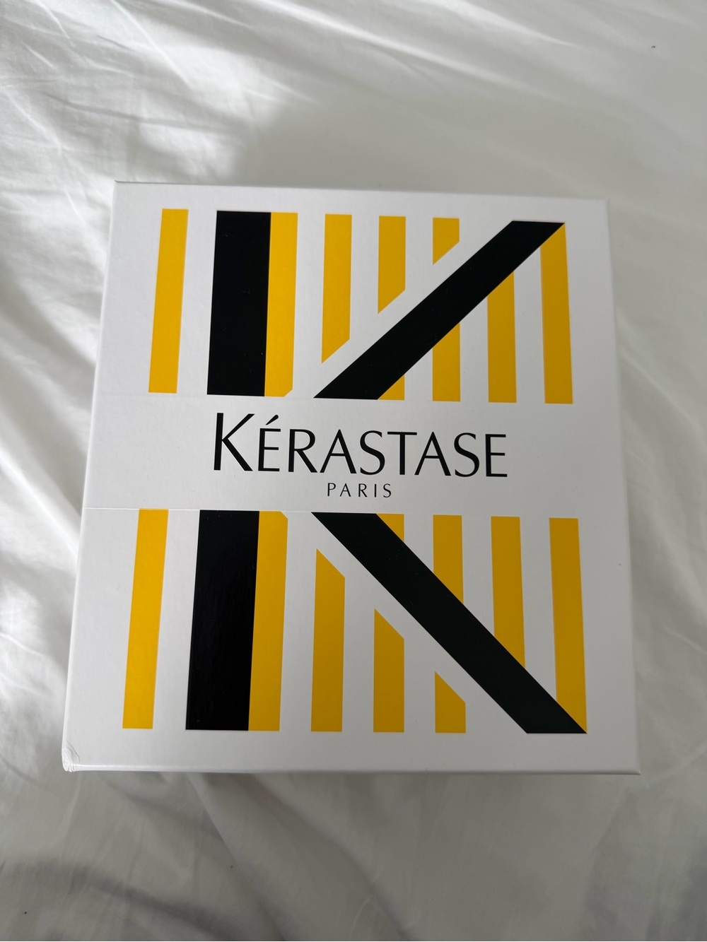 Kérastase Paris Gift EMPTY Box - White, Yellow & Black